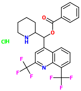 (image for) MC080091 [2,8-Bis(trifluoromethyl)quinolin-4-yl](piperidin-2-yl)methyl benzoate hydrochloride